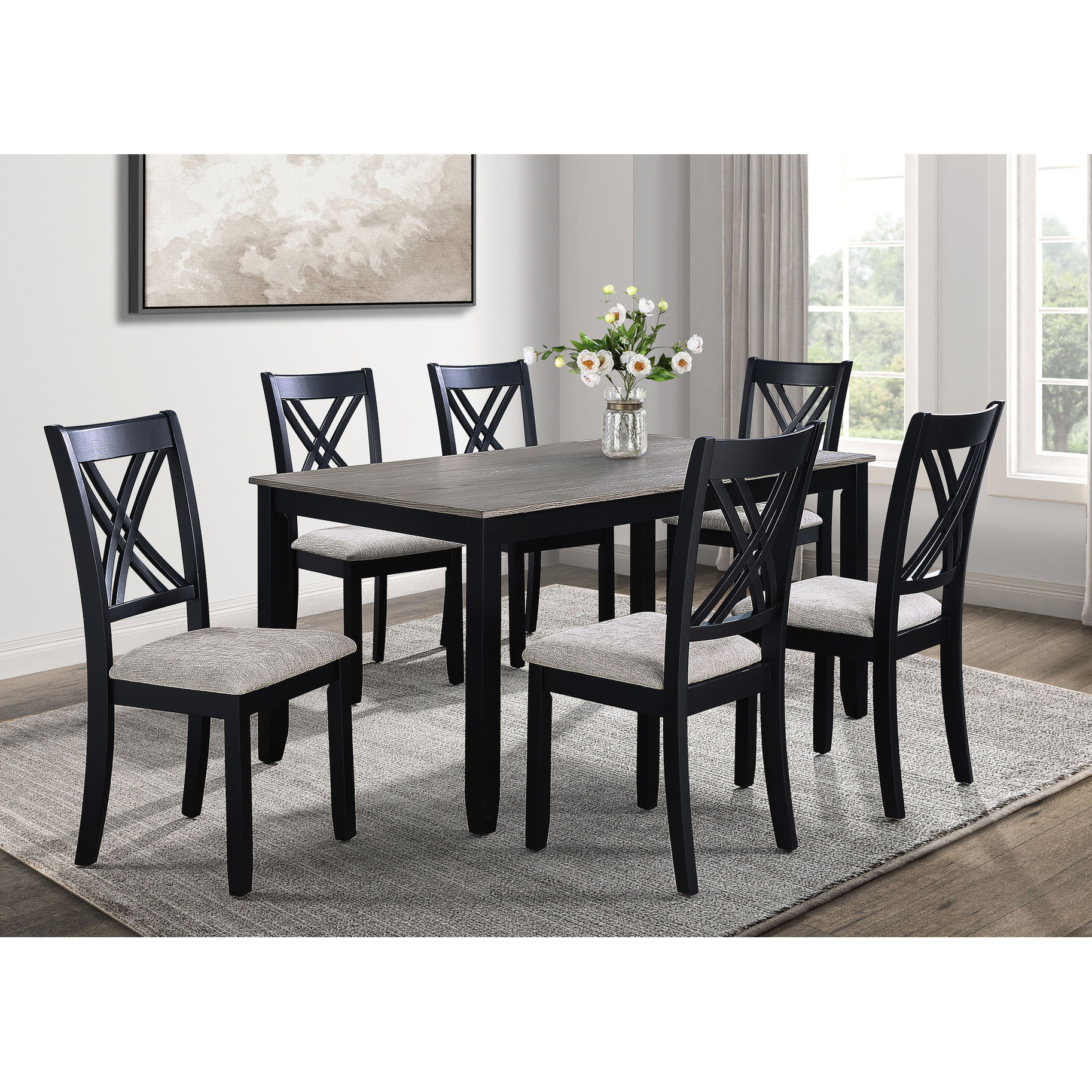 Wooden Material - 60-Inch Table Length - Formal Dining Room - Seating ...