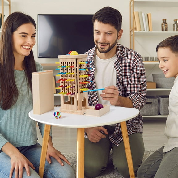 Wooden Math Board Game, Educational Stick Puzzle Toy, Parent-Child Interaction Learning, Fine Motor Skill Development, Safe Non-Toxic Brain Teaser