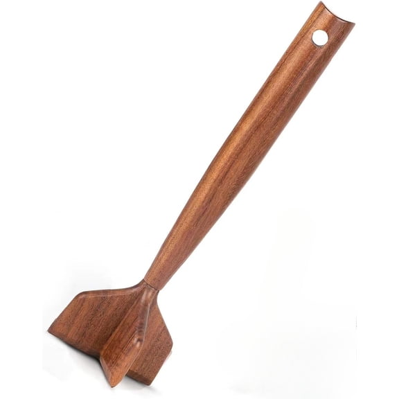 Wooden Meat Chopper, Ground Beef Masher,Potato And Bean Masher,Chicken And Beef Shredder Kitchen Utensil,Multi-Use Wood Meat Separator And Durable Kitchen Tool