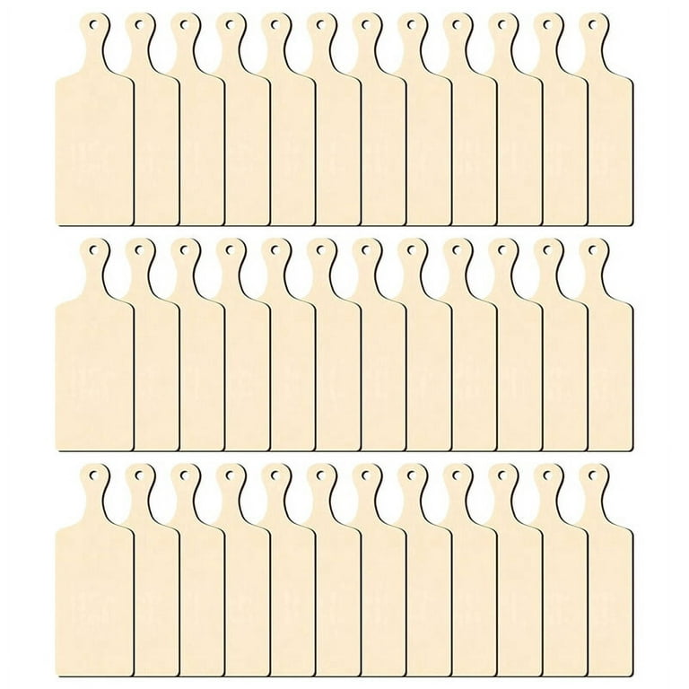 WOODLA Mini Charcuterie Boards Tiny Cutting Board with Handle Set of 6 pcs  Beechwood