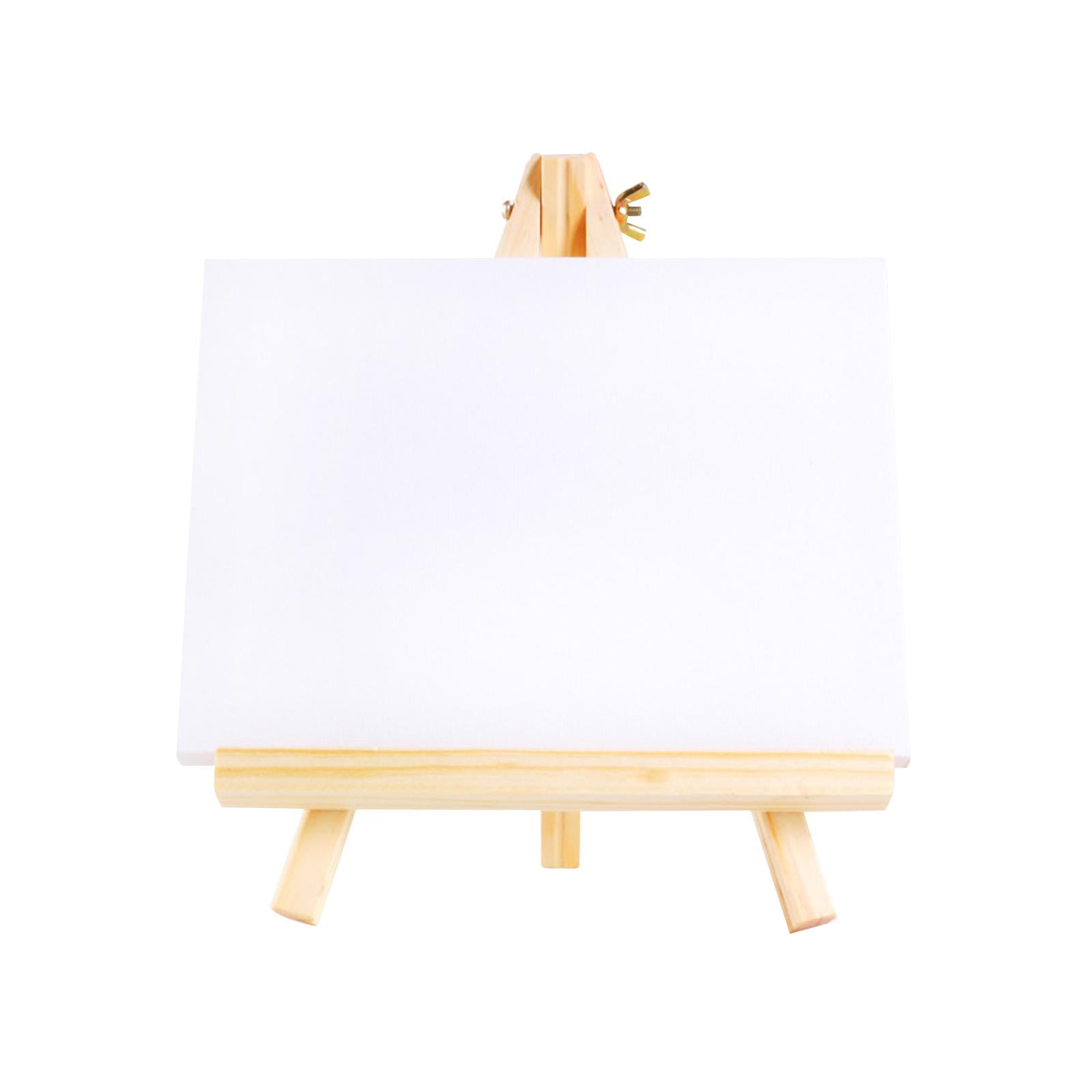 1pc Natural Wood Mini Easel Frame Tripod Display Meeting Wedding Table  Number Name Card Stand Holder Children Painting Crafts