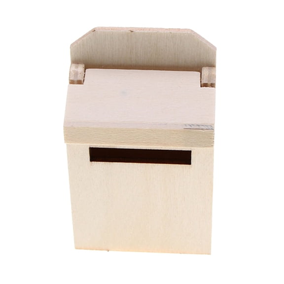 Wooden Mini Mailbox Model For Miniature Scenes Add Character To Your Dollhouse Collection With This Unique Design