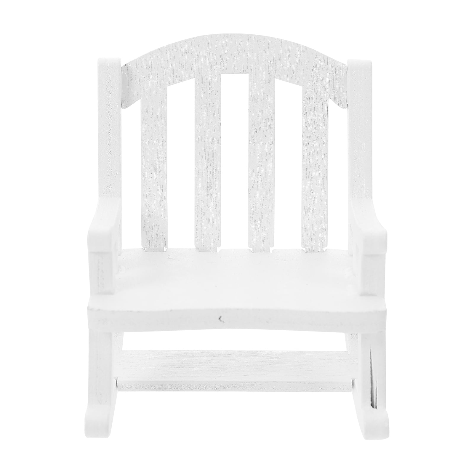 Wooden Miniature Chair European Rocking Chair Model Mini House