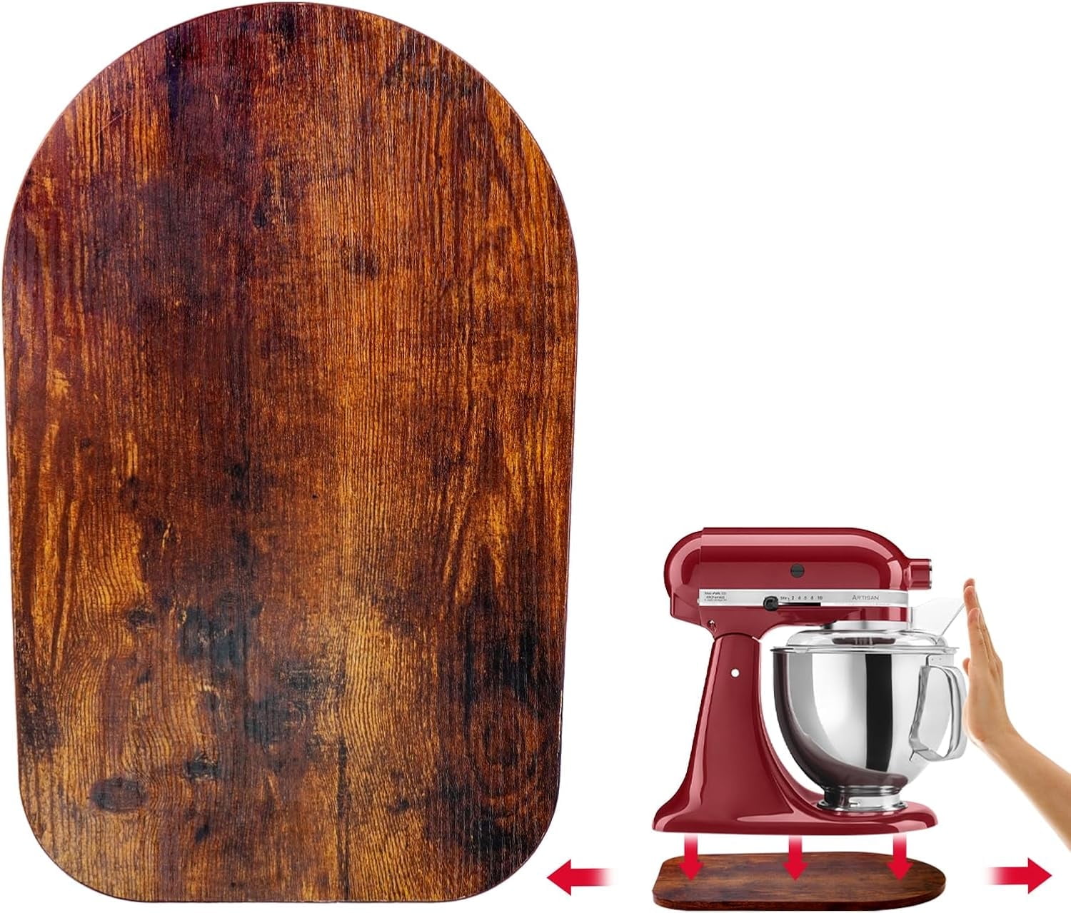 Wooden Mixer Slider Compatible with KitchenAid 4.5&5 Quart Tilt-Head Stand Mixer - Walmart.com