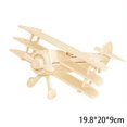 Wooden Model Airplane Handicraft 3D Craft Airplanes Jigsaw