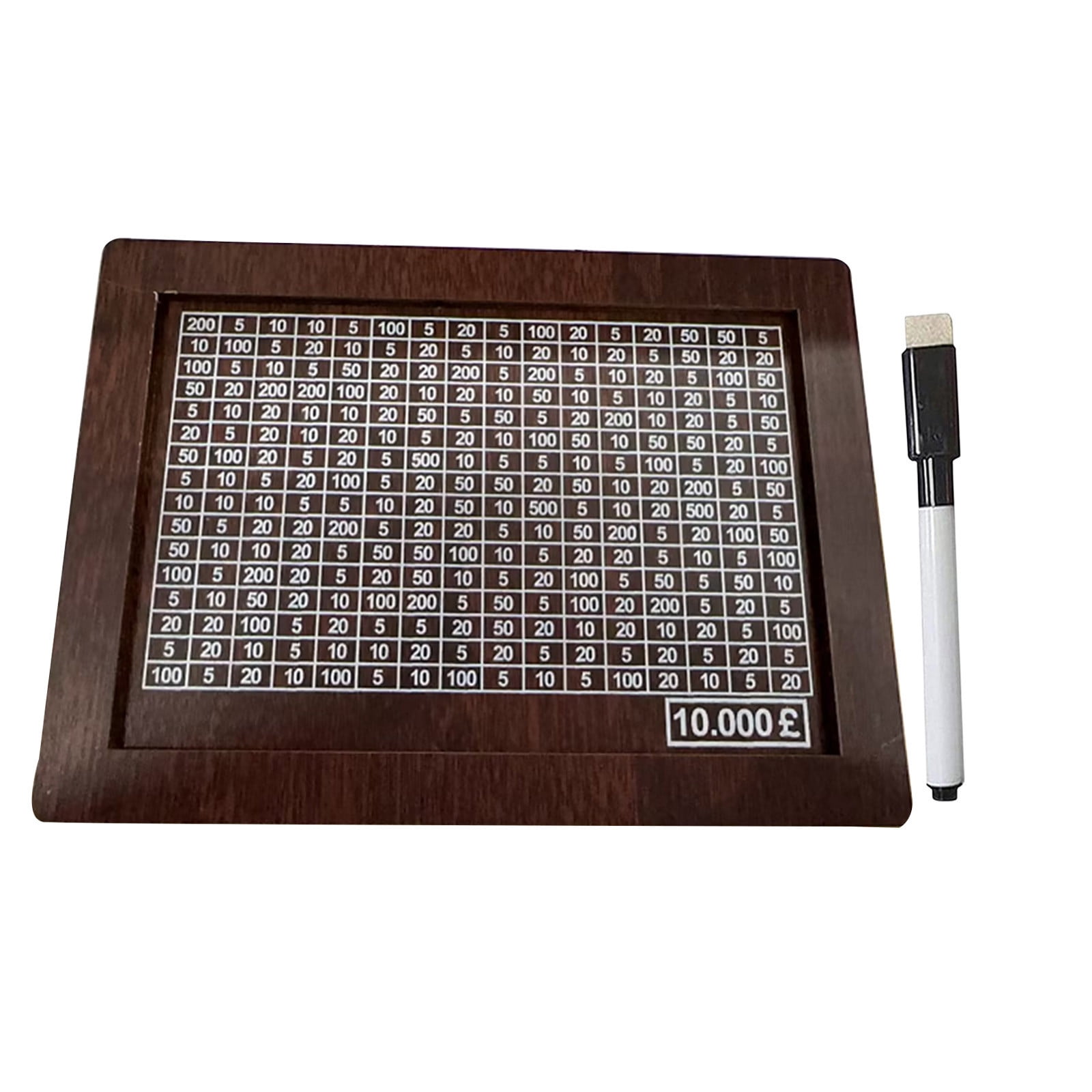 Wooden Money Box with Money and Numbers with Counter Crafts Portable