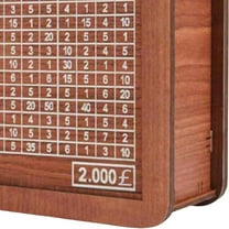 Wooden Money Box with Money and Numbers with Counter Crafts Portable Storage Case Money Saving Box for Adults Child