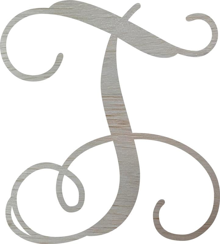 Wooden Monogram Letter 8'' Letter T, Unfinished DIY - Walmart.com