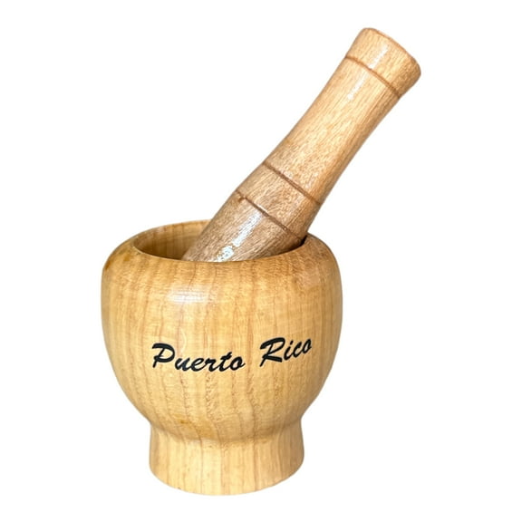 Wooden Mortar Puerto Rico Mini