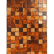 Wooden Mosaic Decorative Painting/Canvas Art  Ideal for Living Room  Bedroom  Office Wood Grain Textured Accent Wall Art Decor