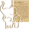thumbnail image 1 of Wooden Motherhood Elephant Ornament, Christmas Ornament with Story, Sentimental Gift for Mom, Daughter and Elephant Lovers, 1 of 6