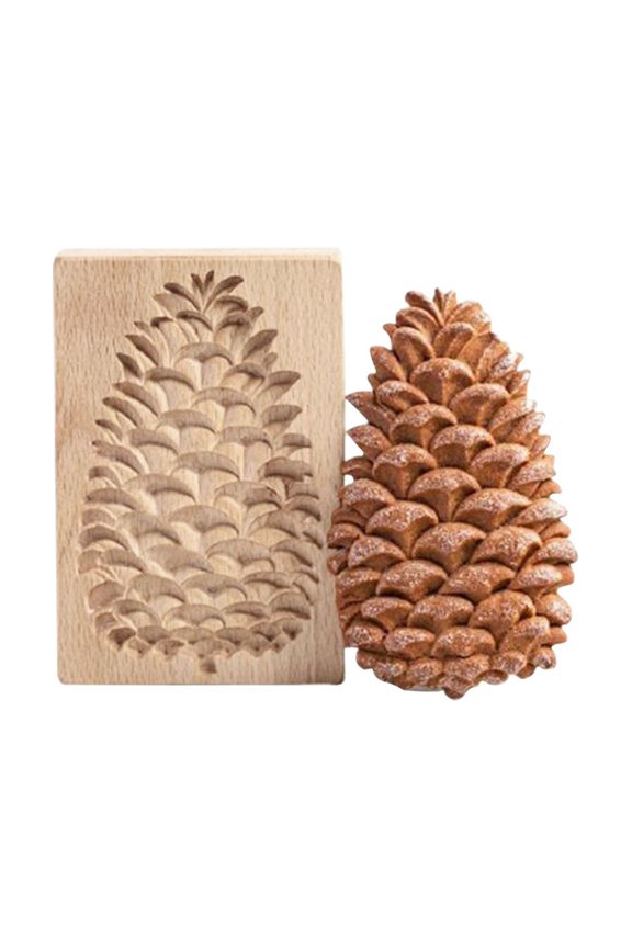 Wooden Moulds DIY Embossing Craft Decorative Baking Tools For Holiday Kitchen Making