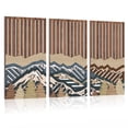 thumbnail image 1 of Wooden Mountain Wall Art Tropical Wall Decor Minimalist White Decorations 16 X 32 Inch, 1 of 8