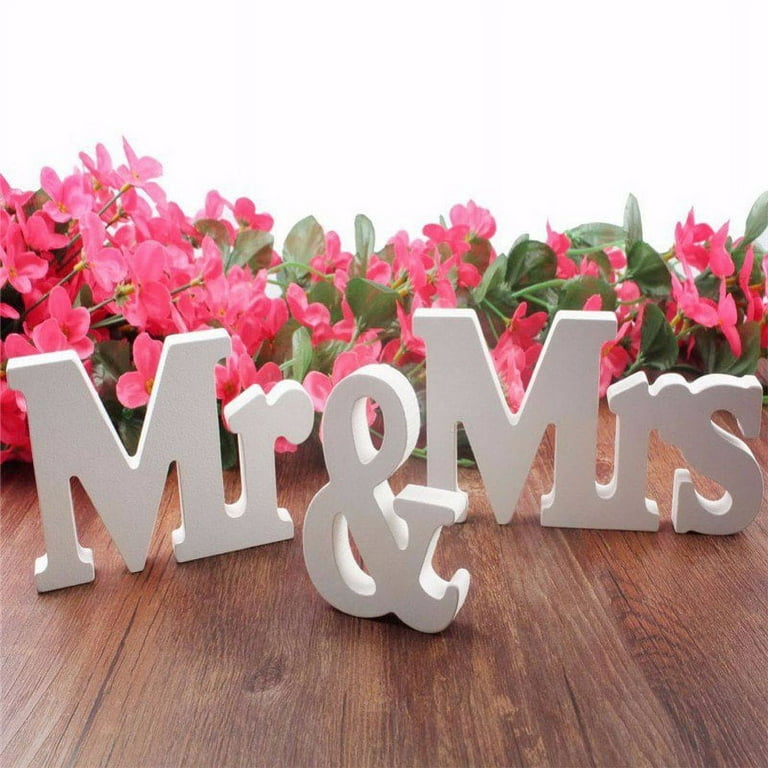 WEDDING SWEET TABLE DECORATIONS, TABLE LETTERS