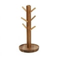 thumbnail image 1 of Wooden Mug Holder, 6-Hook Coffee Cup and Teacup Holder, Kitchen Storage with Stable Base, 1 of 6