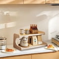 thumbnail image 1 of Wooden Mug Rack Coffee Cup Organizer Display Shelf for Kitchen Countertop Storage Solution, 1 of 6