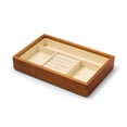 thumbnail image 1 of Wooden Multi Function Jewelry Display Box Microfiber Ring Earring Bangle Organizer Case Box Jewelry Tray, 1 of 7