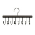 thumbnail image 1 of LanSuare Wooden Multi-Hook Belt Rack, Wall Mounted Tie & Scarf Organizer, Space-Saving Closet Accessory Hanger with 8 Rotating Hooks, 1 of 6