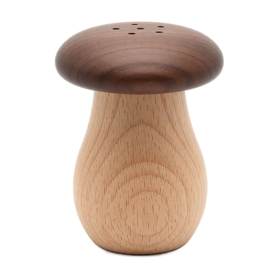 Wooden Mushroom Toothpick Holder Dispenser Set, Natural Wood Portable Toothpick Container with Toothpicks, Compact Storage Box for Pocket Purse Travel, Unique Housewarming Gift