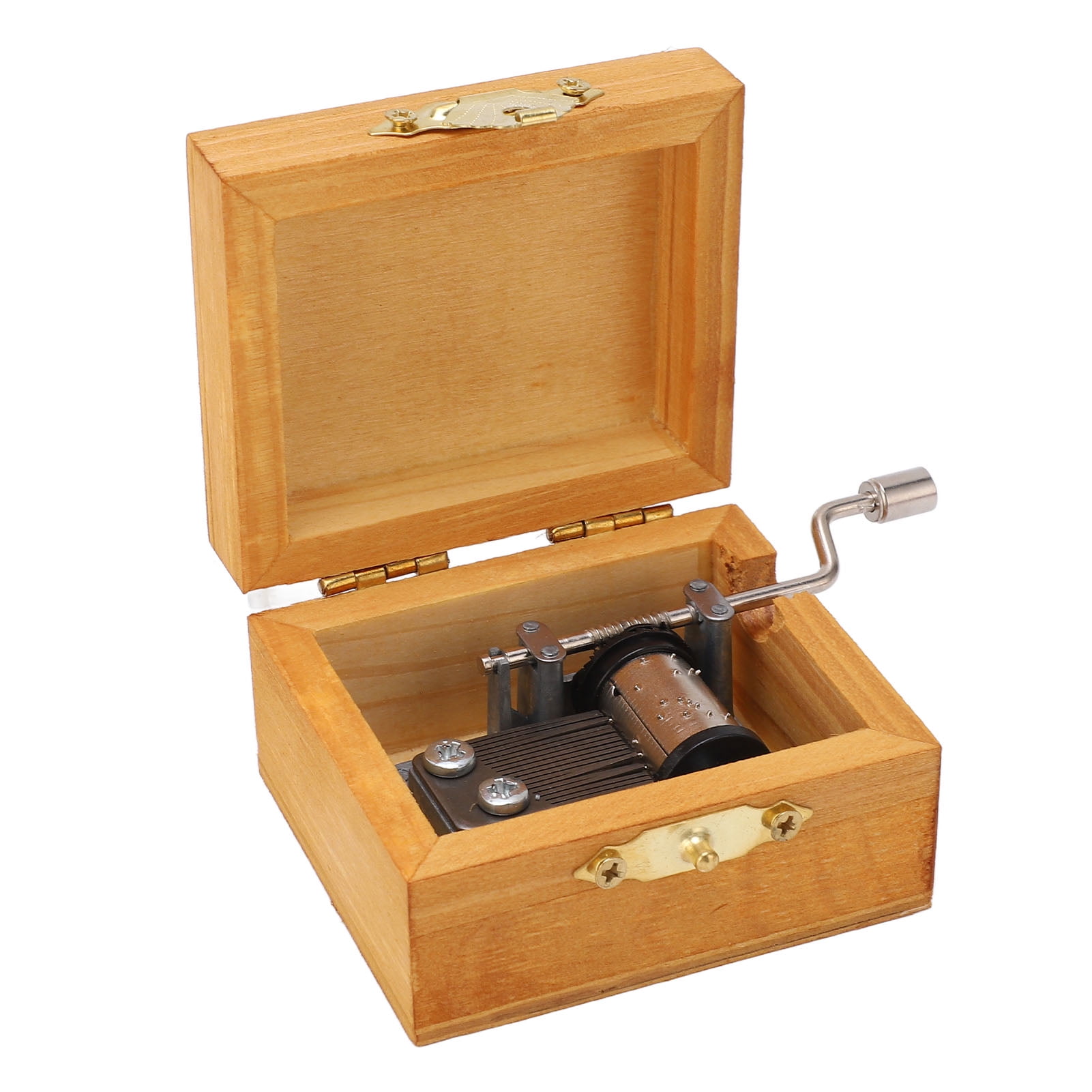 Wooden Music Box, Engraved Music Box Vintage Style Gemini Pattern