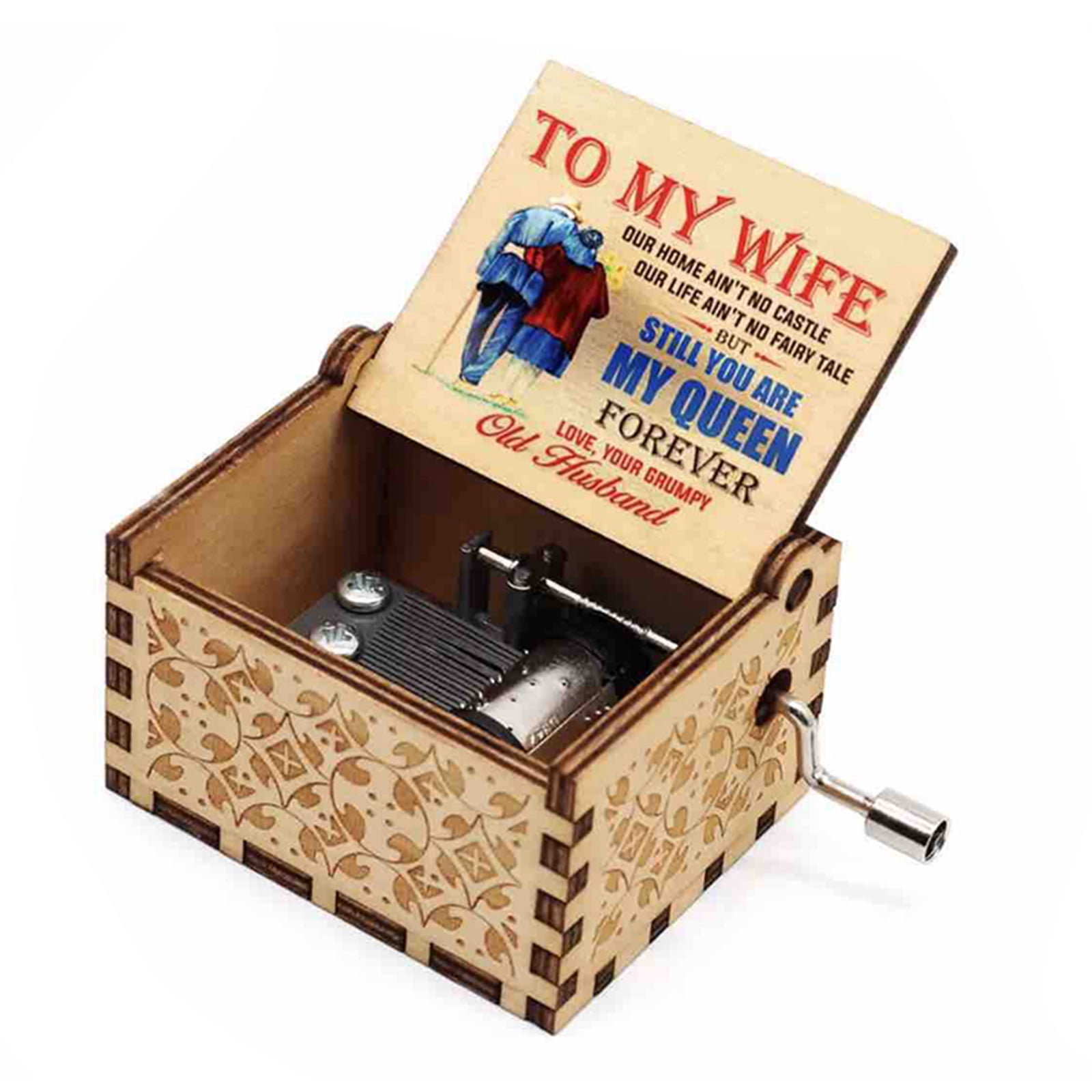 Old wooden music box deals