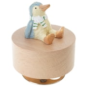 Wooden Music Box with Rotating Figurine Musical Ornament for Gift Giving