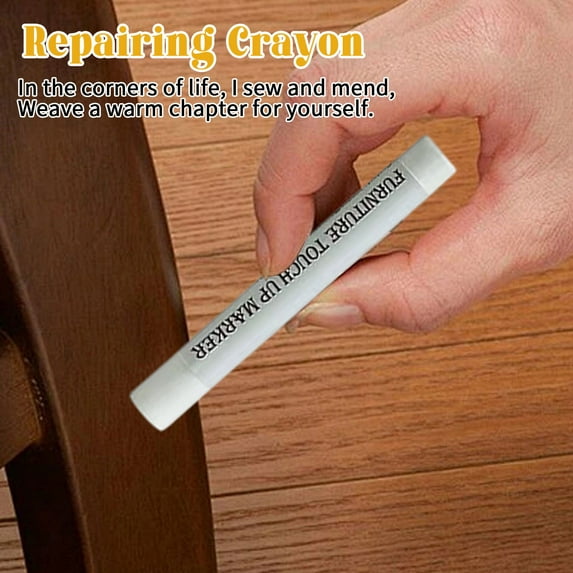Wooden Nail Hole Crayon, Quickly Fixing Leakage Problems, Multi-Color Wax Crayon For Wood Scratch Repair, Natural Finish Adhesive Covering Wax Crayon For Home Furniture