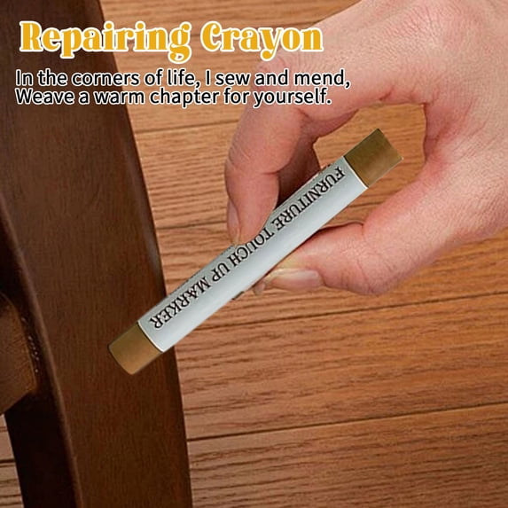 Wooden Nail Hole Crayon, Quickly Fixing Leakage Problems, Multi-Color Wax Crayon For Wooden Product Repair, Smooth Application & Natural Finish, Ideal For Furniture, Doors,