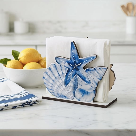 Wooden Napkin Holder Tissue Stand Desktop Dining Room Kitchen Storage Organizer Home Restaurant Decorative Wood Tabletop Card Dispenser Rack