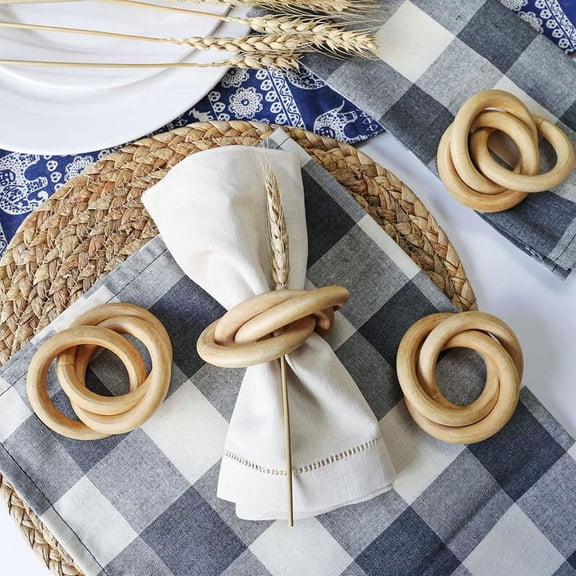 Wooden Napkin Ring Peasant Wooden Napkin Ring Handmade Napkin Buckle Bracket