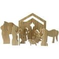 thumbnail image 1 of Wooden Nativity Set Wooden Manger Creche Nativity Scene Montessori Inspired Wedd Multicolor, 1 of 2