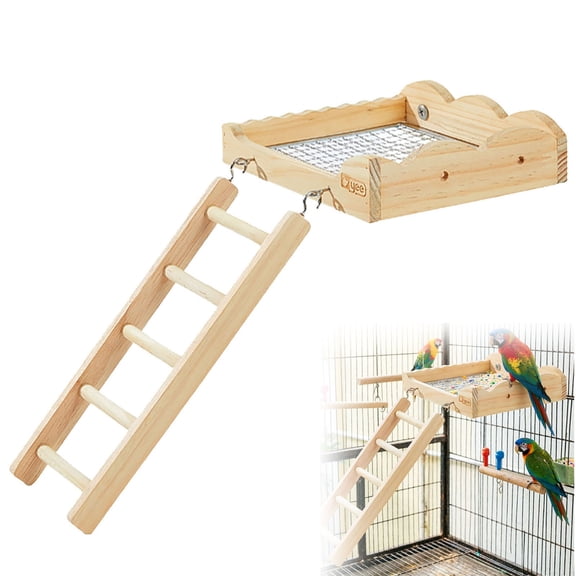 Wooden Natural Bird Nesting Box for Garden & Patio Attracts Wild Birds for Breeding & Roosting Easy Install & Clean