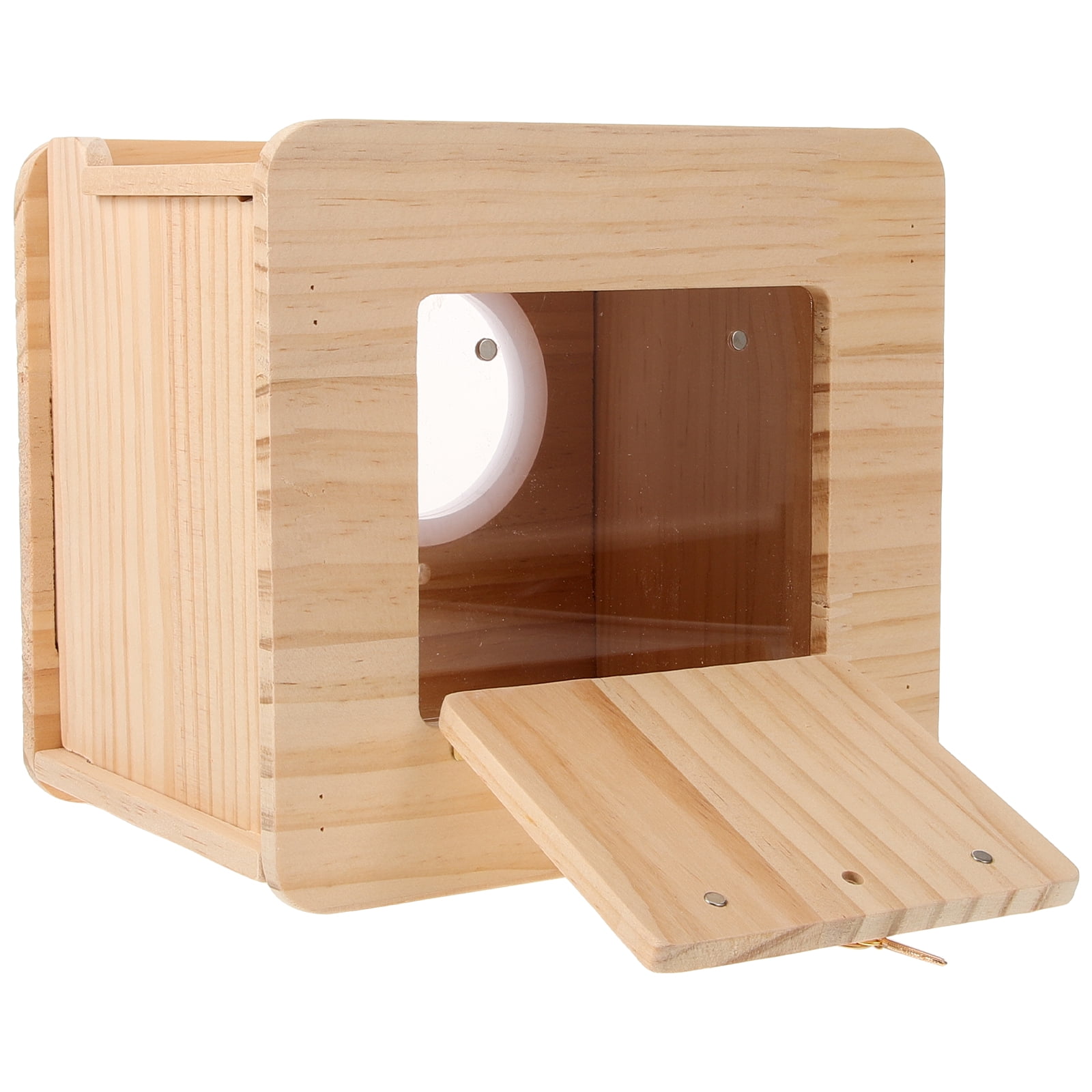 Picture of Wooden Nesting Box Outdoor Bird House Bird Nest Backyard Patio Nesting ...