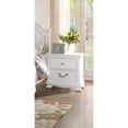 thumbnail image 1 of Wooden Night stand With 2 Drawers, White - Saltoro Sherpi, 1 of 5