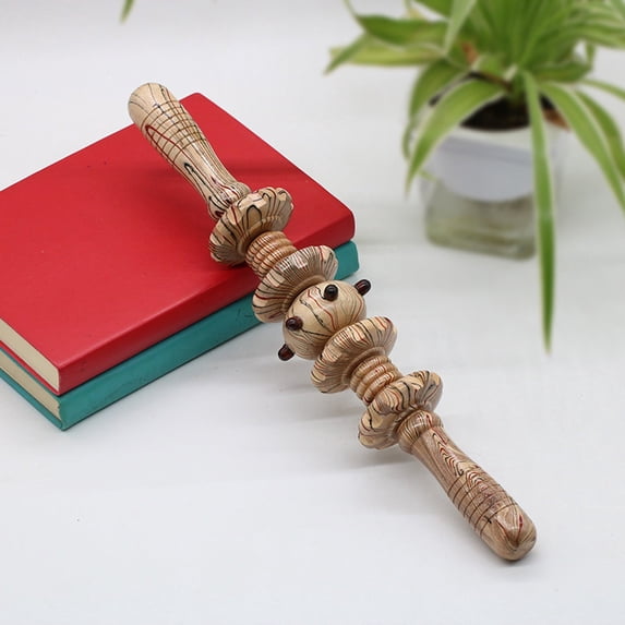 Wooden Nine Wheel Abdominal Massage Roller for Deep Tissue and Muscle Relaxation