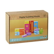 Wooden Number Building Blocks, Montessori Number Blocks, Friends of 10 Blocks, Natural Wooden Craft, Sensory Number Blocks(20pcs Building Blocks+Colorful Box)