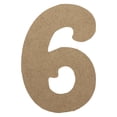 thumbnail image 1 of Wooden Number Unfinished, Beltorian Font, Craft Cutout, 1 of 2