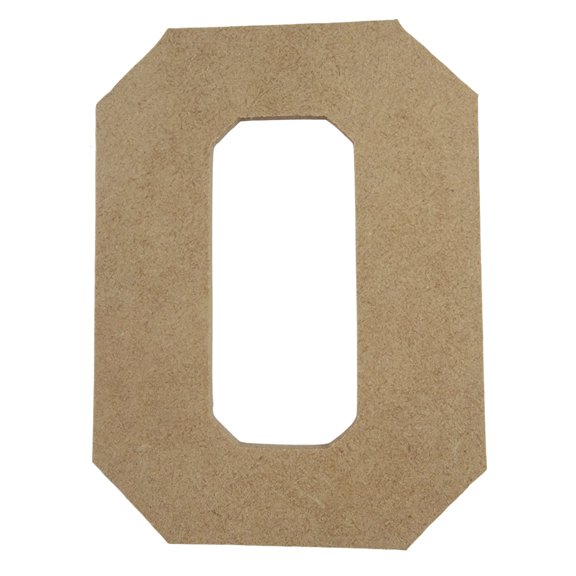 Wooden Number Unfinished, Collegiate Font, Craft Cutout