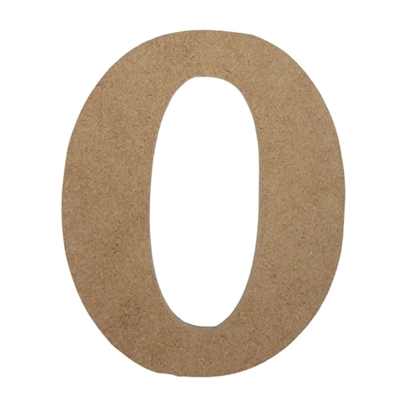 Wooden Number Unfinished, Rockwell Font, Craft Cutout