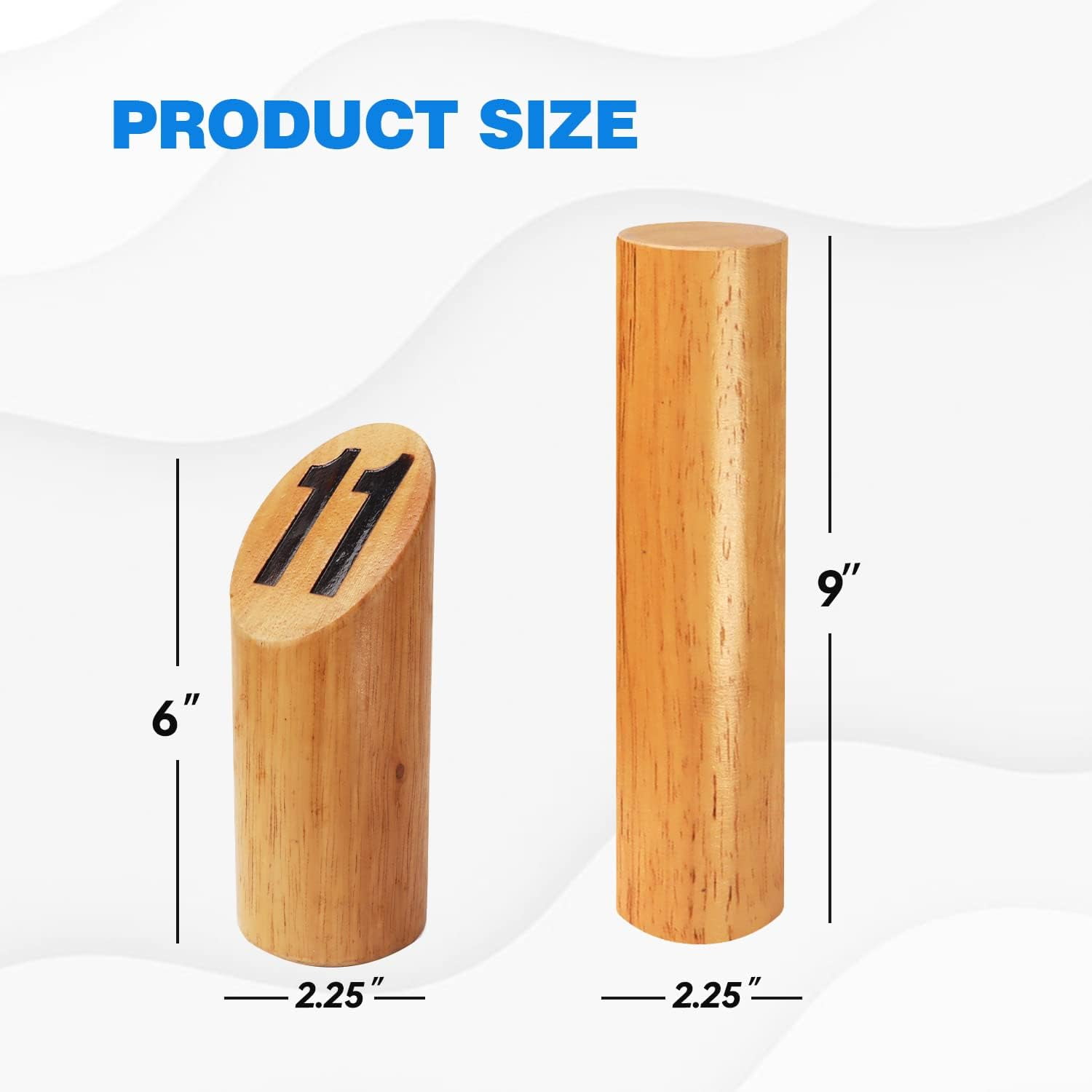 Wooden Numbered Block Toss/Kubb Yard Game Set. Outdoor Backyard Lawn