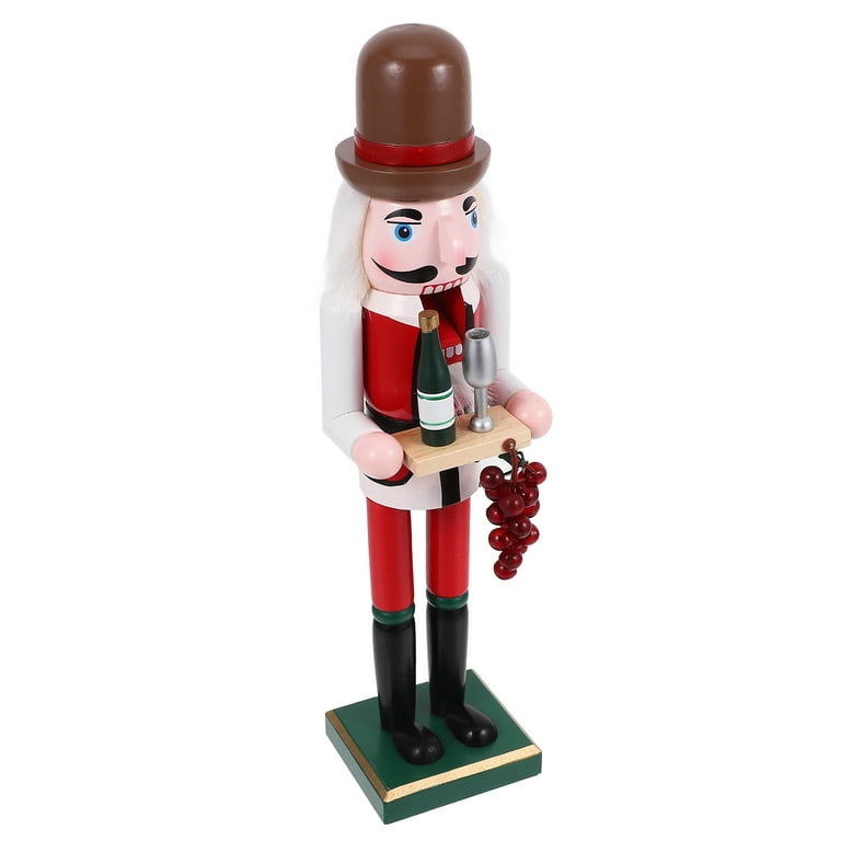 Wooden Nutcracker Christmas Decor Tabletop Cabinet Display Xmas 