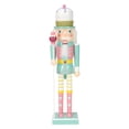 thumbnail image 1 of Wooden Nutcracker Desktop Decoration Scene Layout Accessories Painted Decorative Traditional Christmas Doll Nutcracker Crafts green 25cm, 1 of 8
