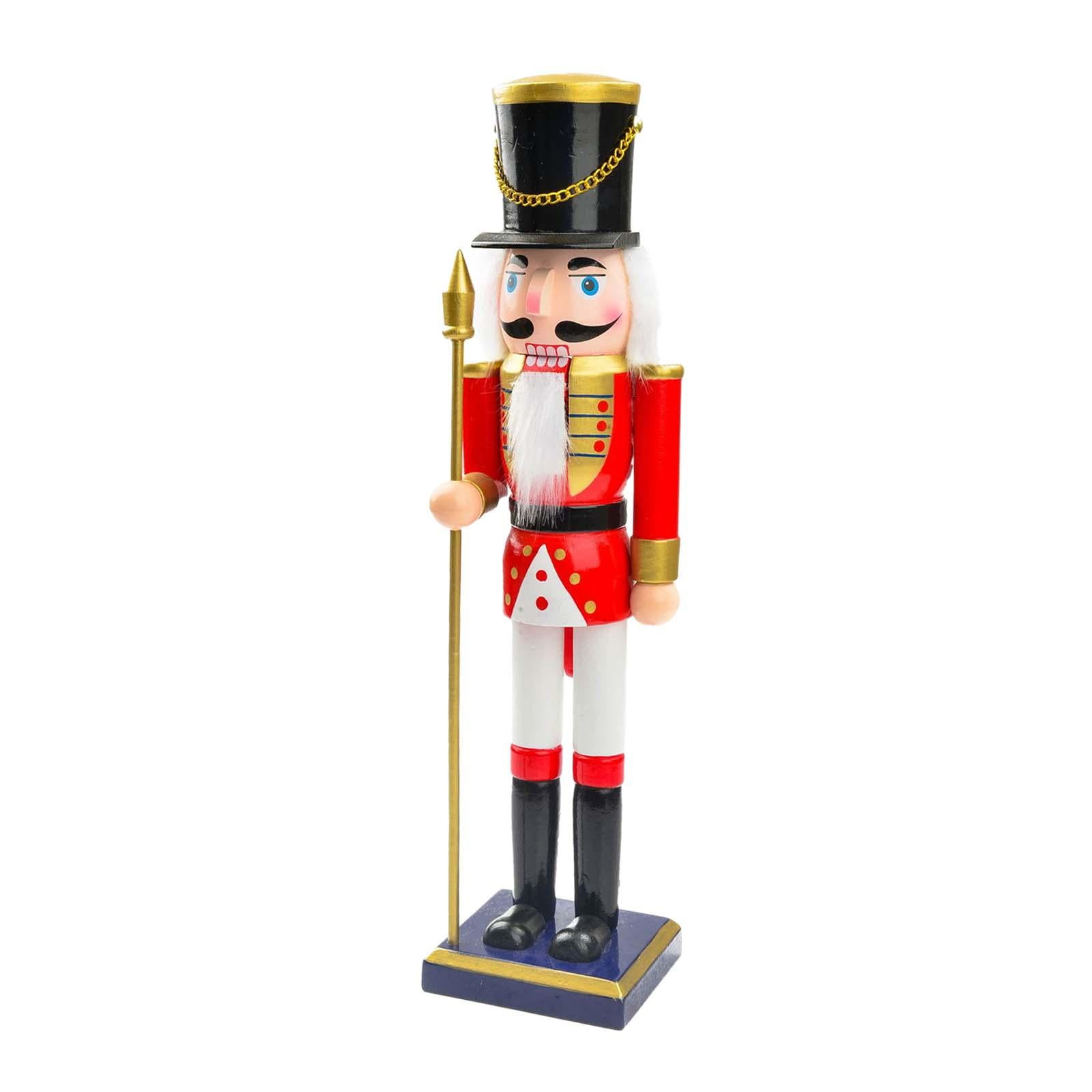 Wooden Nutcracker Figure Festive,Christmas Decoration Traditional