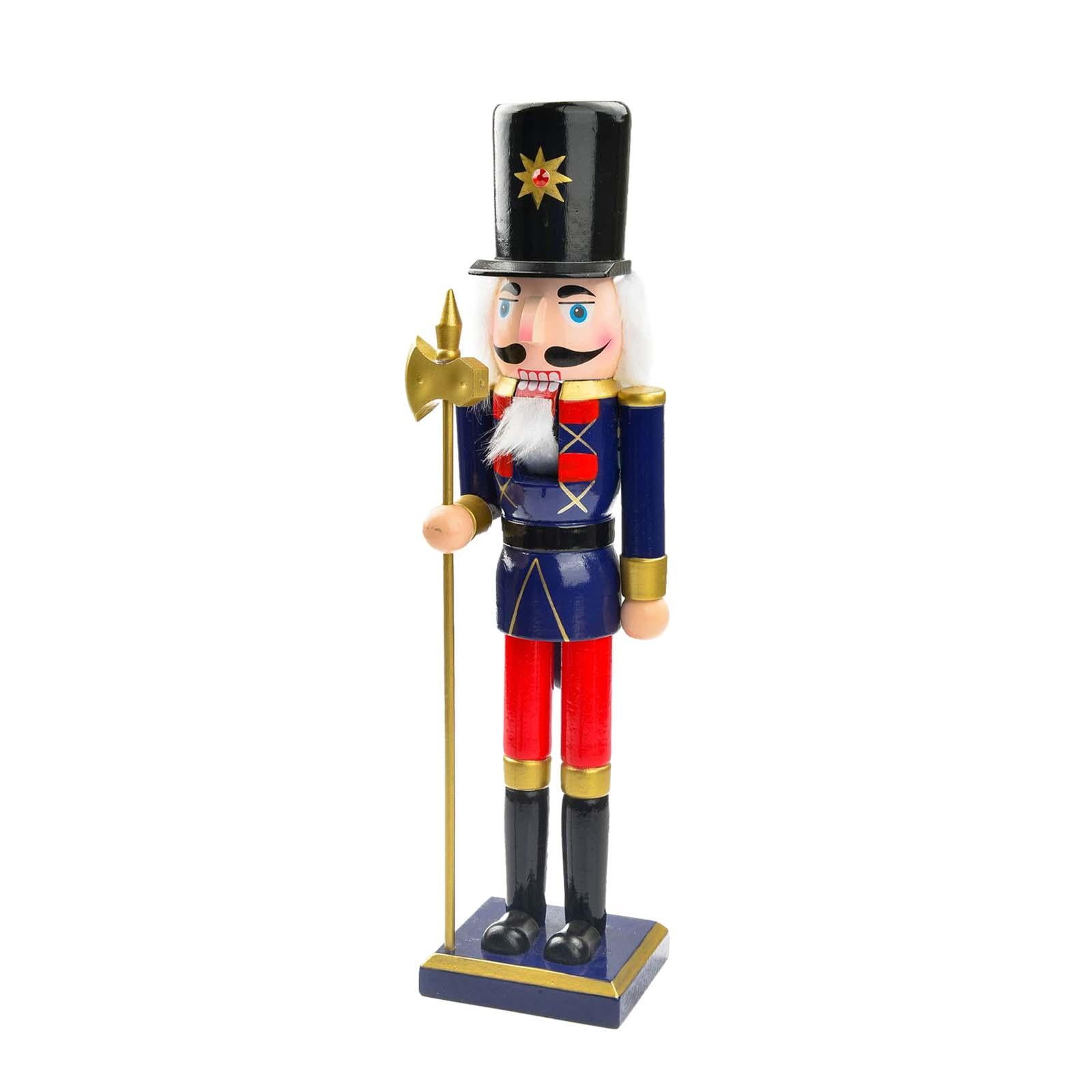 Wooden Nutcracker Figure Festive,Christmas Decoration Traditional