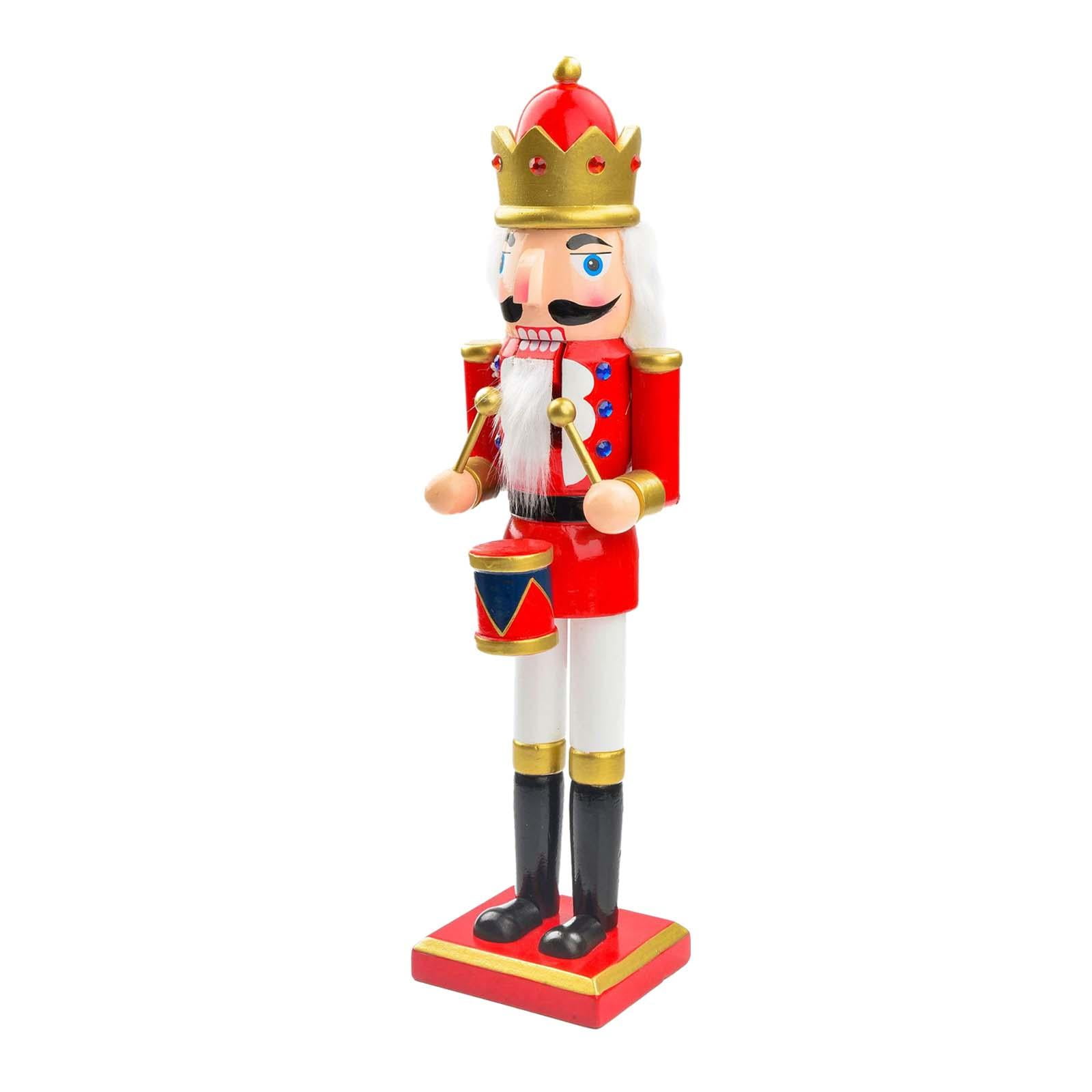 Wooden Nutcracker Figure Festive,Christmas Decoration Traditional