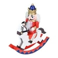 thumbnail image 1 of Wooden Nutcracker Ornament Sculpture Classic Colored Costume for Winter Festival Fireplace or Desktop Display, 1 of 9