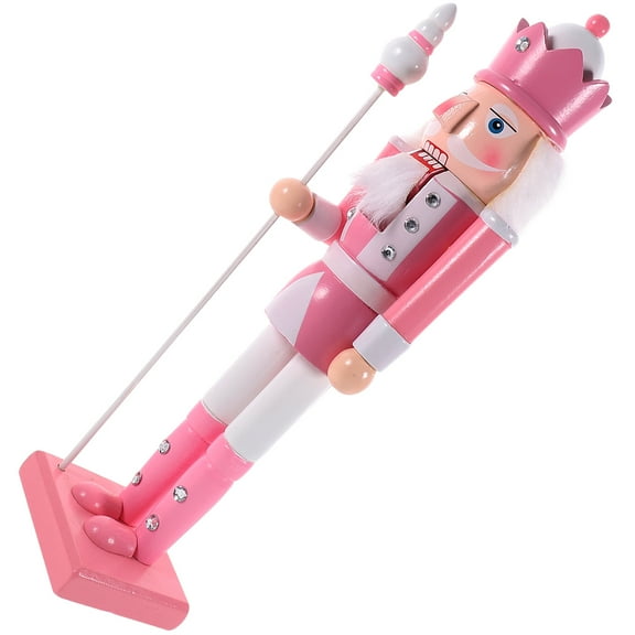 Wooden Nutcracker Soldier Xmas Nutcracker Figure Christmas Desktop Decoration