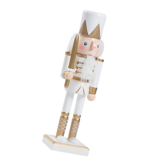 Wooden Nutcrackers Ornament Christmas Decorations Figures Puppet Home Decors Wooden Nutcrackers Figure for Fireplaces