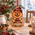 Wooden Ornament Christmas Chow Chestnut Seller Tree Hanging for Dog ...