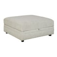 thumbnail image 1 of Wooden Ottoman with Hidden Storage and Tubular Legs White- Saltoro Sherpi, 1 of 5